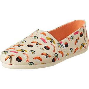 TOMS Platte instappers met Alpargata-print voor dames, Natuurlijke Sushi, 36 EU