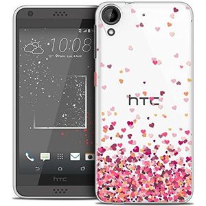 Caseink - Beschermhoes voor HTC Desire 530/630 [Crystal Beschermhoes Case Gel HD Collectie Sweetie Design Heart Flakes - Flexibel - Ultra dun - Gedrukt in Frankrijk]