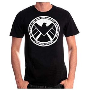 Marvel The Shield – T-shirt – bedrukt – ronde hals – korte mouwen – heren - - Medium