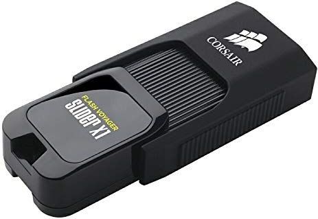 Corsair CMFSL3X1-256GB Flash Voyager Slider X1 256GB USB 3.0 Compact Flash Drive, zwart