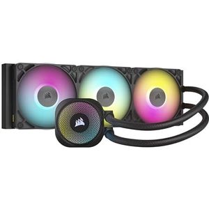CORSAIR iCUE LINK TITAN 360 RX RGB Vloeibare CPU-Koele – 360mm AIO – 3x RX120 RGB Ventilatoren Inbegrepen – Geschikt Voor Intel 1851/1700, AMD AM5/AM4 – iCUE LINK Systeemhub Inbegrepen – Zwart