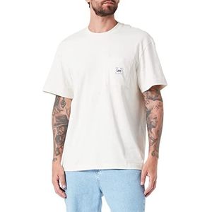 Lee T-shirt voor heren met losse zakken, ecru, XXL