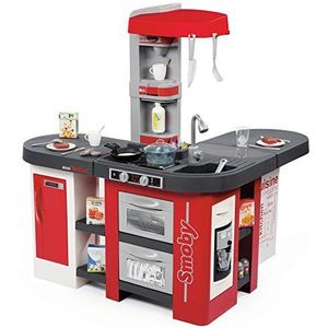 SMOBY -Kitchen Studio XXL Bubble met 38 accessoires, simuleert het effect van kokend water, koelkast, oven, vaatwasser, ijsdispenser, koffiezetapparaat, 7600311025