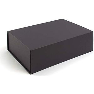 Hoogwaardige geschenkdoos met magneetsluiting, 330 x 230 x 100 mm, 3 stuks, zwart