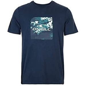 O'NEILL Tees Shortsleeve Cube Fill T-shirt, 15011 Ink Blue, Regular (2-pack) voor heren
