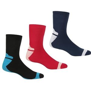 Regatta Womens 3pk Anti Bacteriële Coolmax Wicking Sokken
