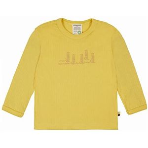 loud + proud Unisex kinderen Derby Rib met opdruk, GOTS-gecertificeerd shirt, goud, 74/80, goud