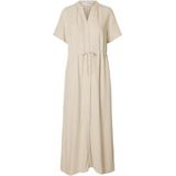 SELECTED - Viva-Damina - A-lijn Jurk - Effen - Zomerstijl