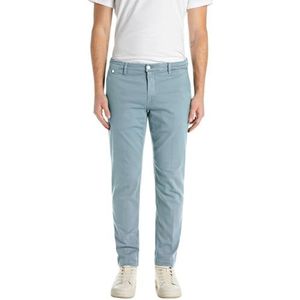 REPLAY Heren Regular Fit Chino Jeans Benni Hyperchino Color Xlite, 715 Deep Navy, 32W / 30L