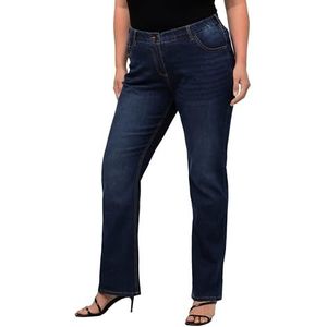 Ulla Popken Bootcut Jeans voor dames, Denim Blauw, 47W / 32L