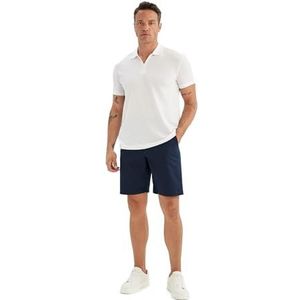 DeFacto Heren bermuda shorts chino korte broek - stretch broek jorts broek Navy 32, Donkerblauw, 32