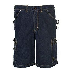 Planam Shorts ""Dark Denim"", 1 stuk L donkerblauw