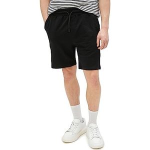 Koton Basic bermuda shorts met trekkoord en zakken, gedetailleerd, slim fit, zwart (999), XS