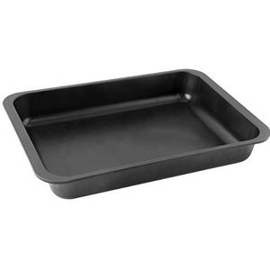 Zenker 7283 Ovenbakvorm (40 x 6 x 29 cm) SPECIAL COOKING, rechthoekig, ovenvorm met antiaanbaklaag, antiaanbaklaag, bakvorm met extra hoge rand (kleur: zwart), hoeveelheid: 1 stuk