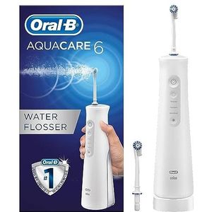 Oral-B Aquacare 6 Pro-Expert monddouche met Oxyjet-technologie, monddouche met 6 reinigingsmodi, 2-polige UK-stekker