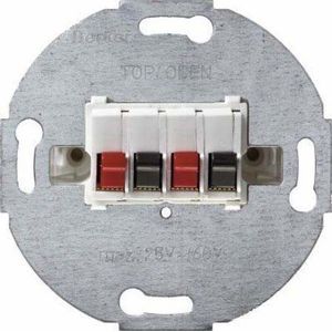 Berker 457309 Polar Wit Dual Speaker Socket Ref. 6510040906