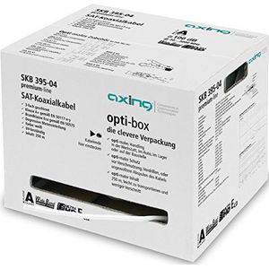 Axing SKB 395-04 coaxkabel 3-voudig afgeschermd voor SAT-/BK-huisinstallatie 250 m in de opti-box wit