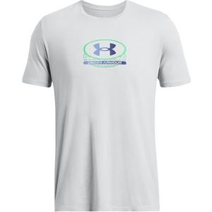 Under Armour Heren UA Global Lockertag Ss T-shirt, Mod Gray Medium Heather, S-M
