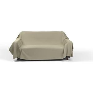 Italian Bed Linen Sprei Max Color Uni, taupe, 270 x 300 cm