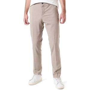 SELETED HOMME Heren Slhslim-myloelton Wool TRS Noos broek, zand, 50