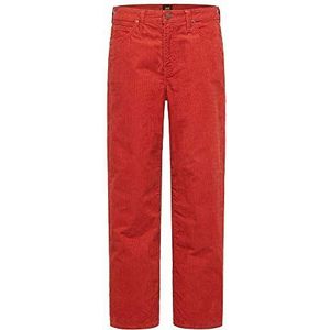 Lee Womens Wide Leg Corduroy Corduroys, RED OCRE, 25/31