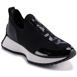 DKNY Nallen-Slip On SNE Sneakers voor dames, zwart, 38.5 EU