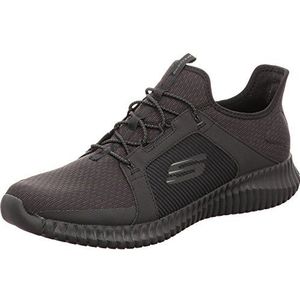 Skechers Elite Flex-52640 Slip On Sneakers voor heren, zwart zwart, 42 EU