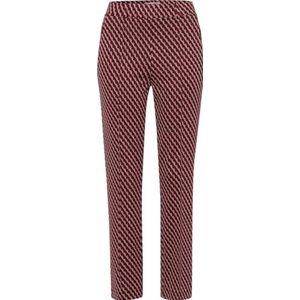 Raphaela by Brax Lillyth Kick Retro Graphic Jersey broek voor dames, cranberry, 32W x 32L