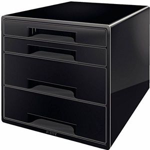 Leitz CUBE 4/52521095 Ladenbox (Cube 4, Laden) Zwart