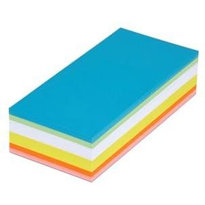 Maul Moderatiekaart wit, geel, oranje, rood, groen, blauw rechthoekig 18,5 cm x 9,5 cm 250 stuks/verpakking.