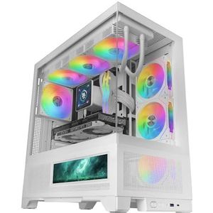 Mars Gaming MC-LCDX - Gaming ATX-behuizing - Geïntegreerd 9,16 inch IPS-scherm - Full Mesh bodemplaat