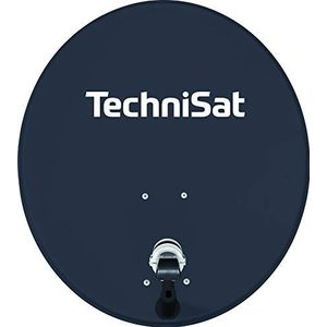 TechniSat TECHNITENNE 70 - Schotelantenne voor 4 abonnees (70 cm digitaal satellietsysteem, complete antenneset met mastvoet en Quattro-Switch-LNB) antraciet