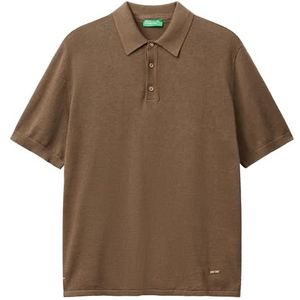 United Colors of Benetton Poloshirt M/M, Bruin, XXL
