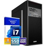 GMR - Ultra Max i7 - Business Office Computer - 32 GB RAM - 1000 GB SSD - Windows 11 Prof