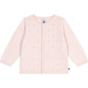 Petit Bateau Vest voor babymeisjes, Roze, 6 Maanden