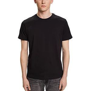 ESPRIT Heren 993EE2K303 T-shirt, 001/BLACK, M, 001/Black, M