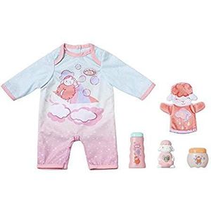 Zapf Creation Baby Annabell Baby Care Toy Set for 43 cm Doll - Easy for Small Hands, Creative Play Promotes Empathy & Social Skills, For Toddlers 3 years & Up - Includes a Romper, Face Mitt, & More