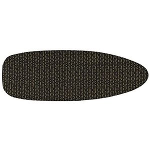 MSV XXL strijkplankovertrek strijkplankhoes zwart 142 x 56 x 0,6 cm