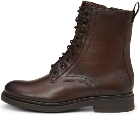 Marc O'Polo - Veterlaarsjes - Donkerbruin - Leer