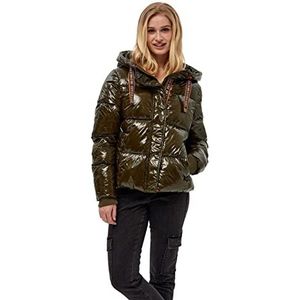 Desires Kimberly Puffer Jacket voor dames, Zeeschildpad Groen, XL