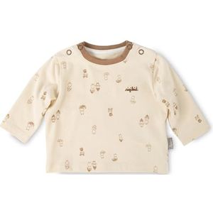 Sigikid Klassiek shirt met lange mouwen voor jongens en meisjes, beige, 56 cm