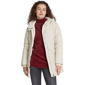 Tommy Jeans Dames TJW TECHNICAL DOWN PARKA DW0DW18866 Parka jas, beige (krantenpapier), XXS, Beige (Kranten), XXS
