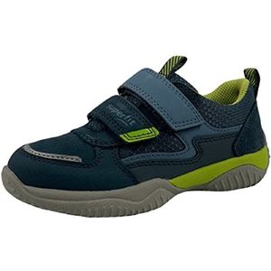 Superfit Storm Sneakers voor jongens, Blauw lichtgroen 8030, 34 EU