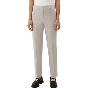 s.Oliver BLACK LABEL - Pantalon - Lichtgrijs - Regular Fit - Mid Waist