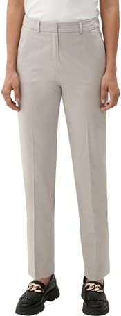 s.Oliver BLACK LABEL - Pantalon - Lichtgrijs - Regular Fit - Mid Waist