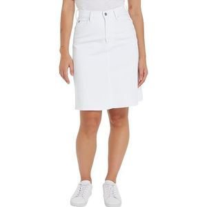 Tommy Hilfiger Dames DNM A-LINE rok HW Wit Th Optic Wit 34, Th Optic Wit, 60
