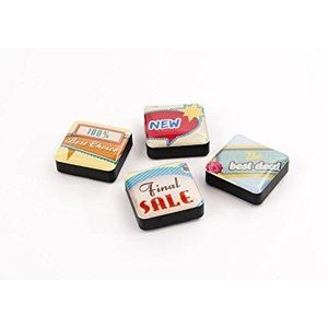 Trendform® Assorted Icon/App Style Magneten - Retro Signs (1 set van 4)