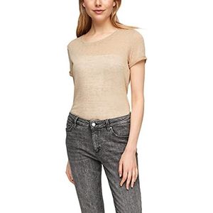 Q/S designed by T-shirt voor dames, beige, L