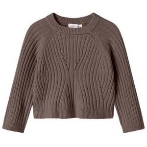 Gebreide Trui - Loose Fit - Ronde Hals - Lange Mouwen - Platgebreid