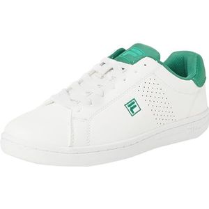 FILA Unisex Crosscourt 2 Nt Teens Sneaker voor kinderen, White Verdant Green, 37 EU